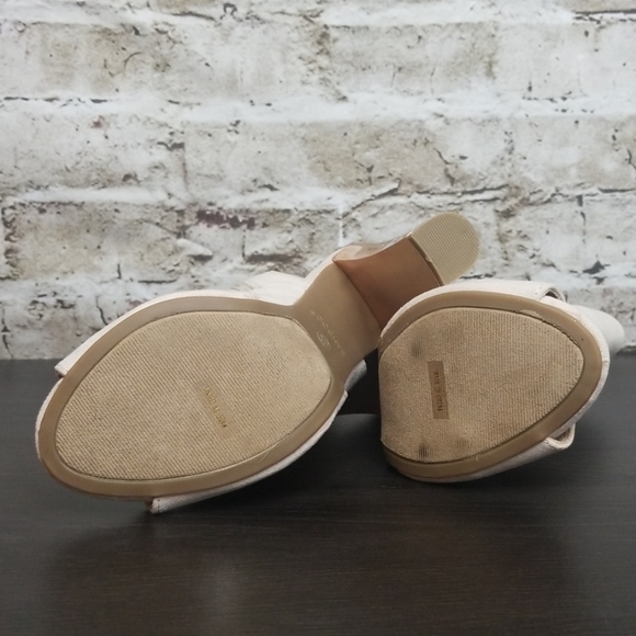 Bamboo Peep Toe Open Heel Booties Ankle Heels - Picture 4 of 4